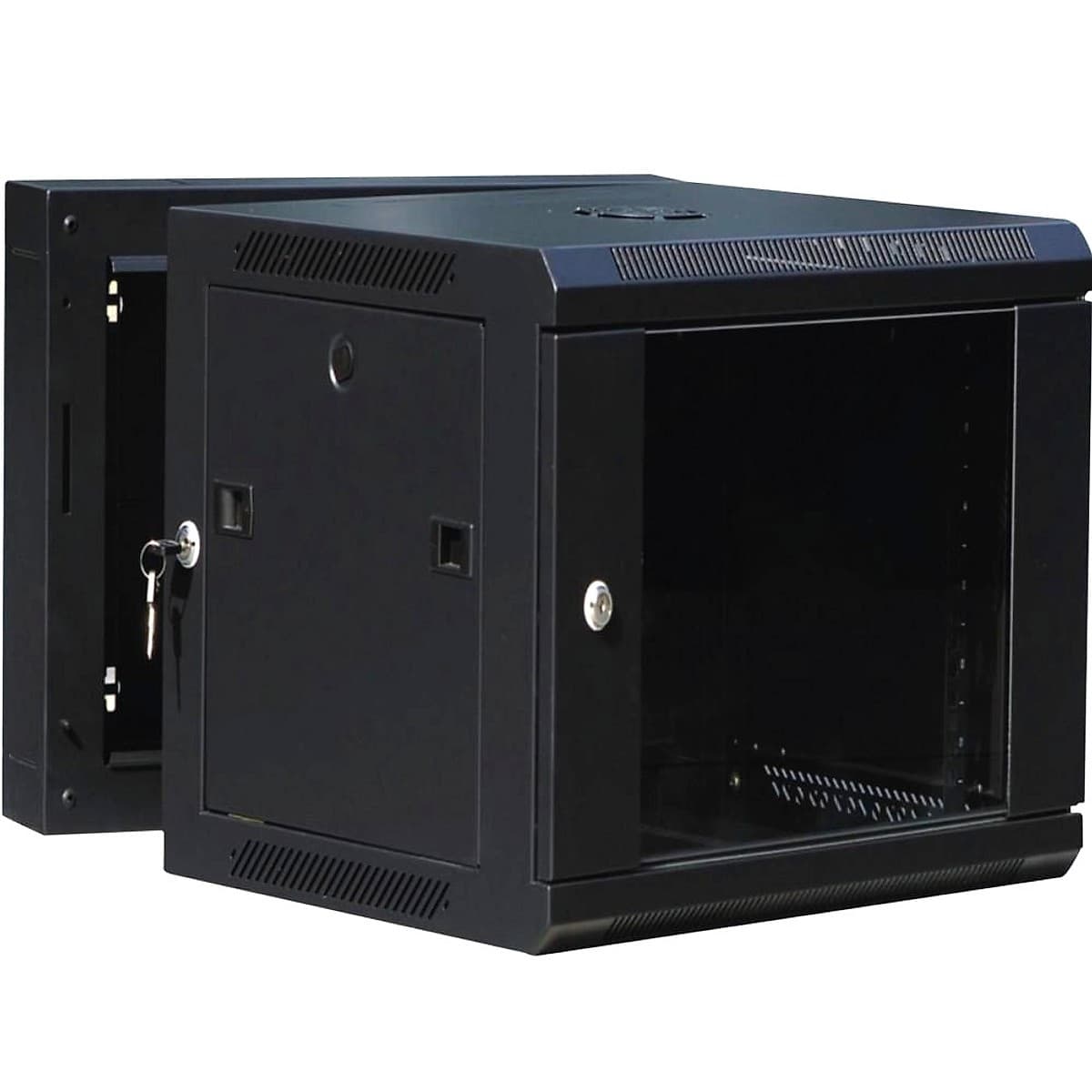 Rack 12u Pivotante Negro 600x550 - Inc Org - No Inc Pdu