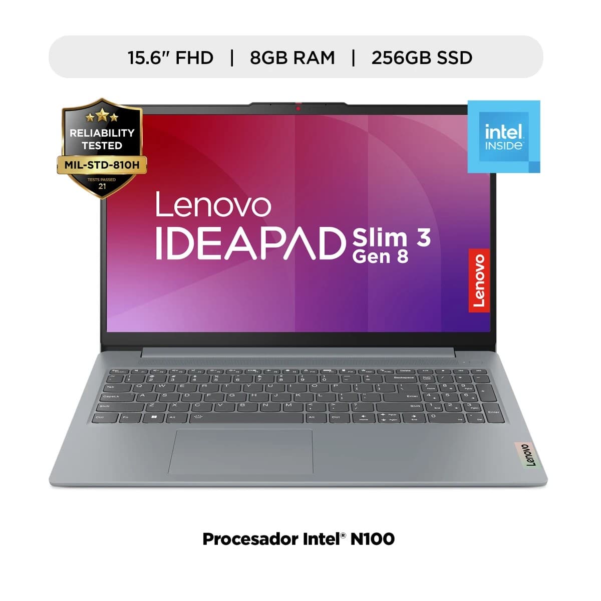 Lenovo Ideapad Slim 3 15ian8. Intel N100 15.6''8gb. 1x256gb.W11