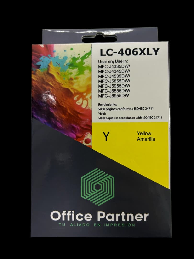 Tinta Office Partner Lc-406xly Amarillo 5000 Páginas