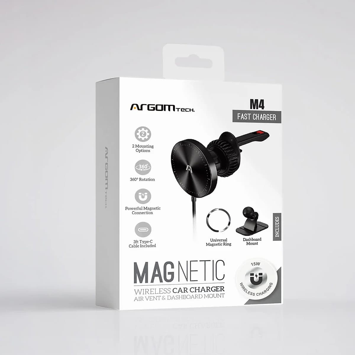 Soporte Cargador Magnetico Para Auto Argom
