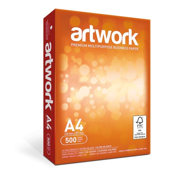 Papel Fotocopia A4 Artwork 75grs / 500 Hojas