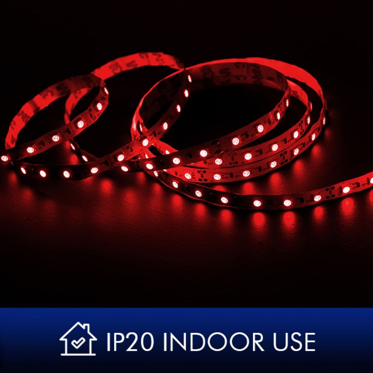 Cinta Led 5m 300xsmd5050 12v Ip20 Rojo