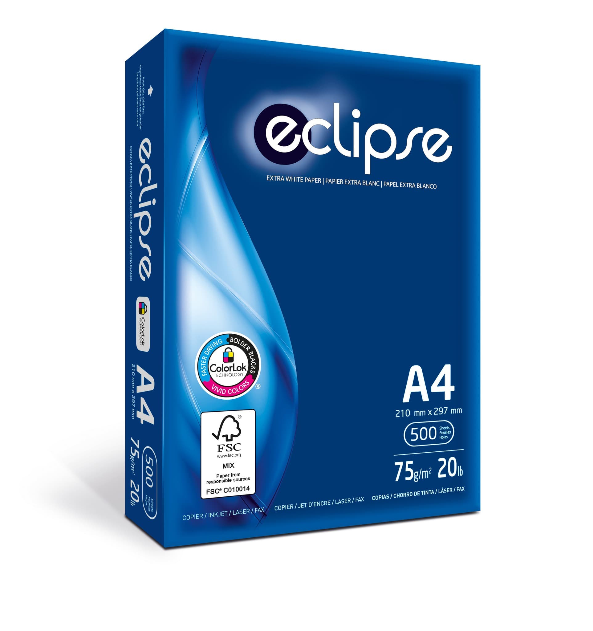 Papel Eclipse A4 75 Grs Paq.500h