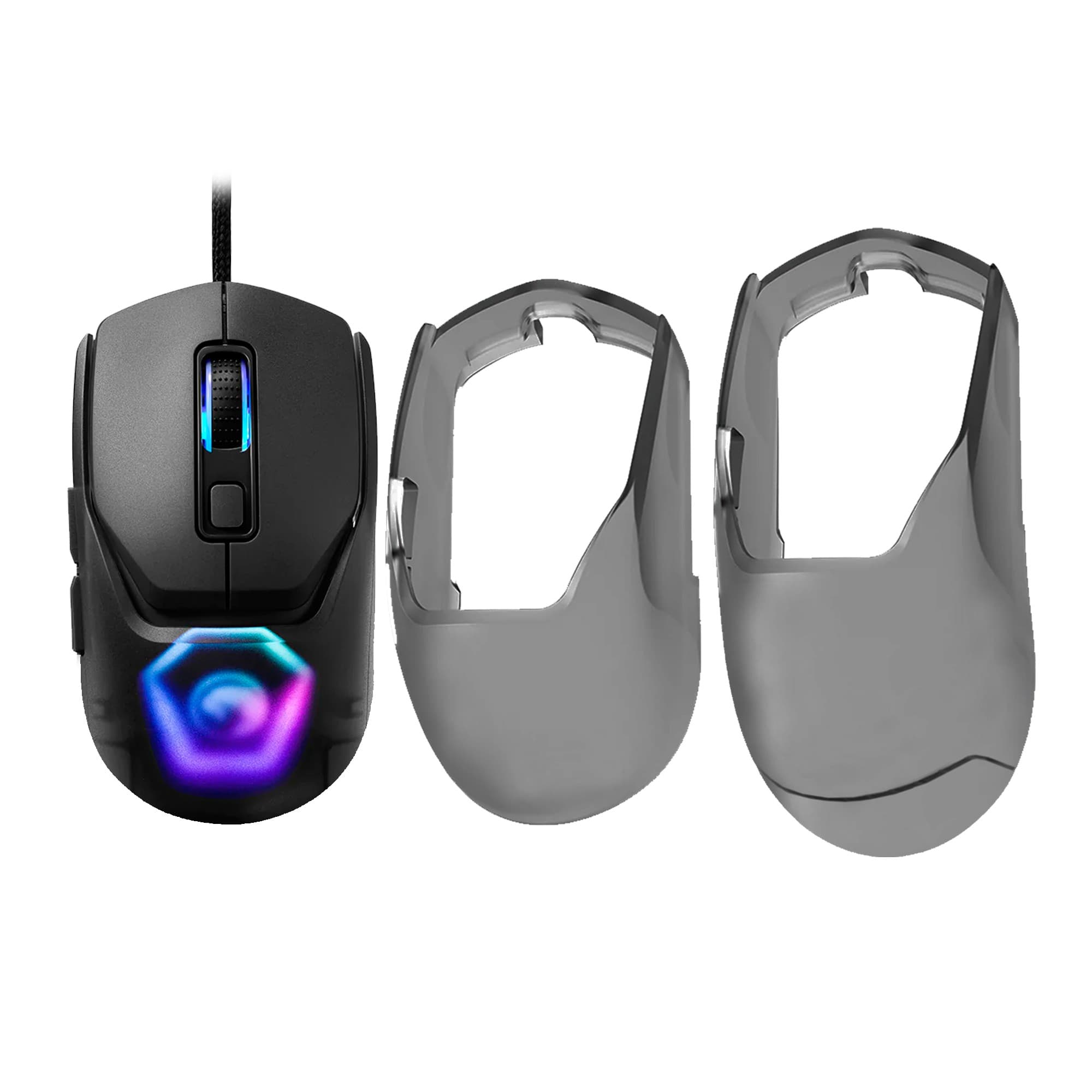 Mouse Gamer Marvo 12000dpi Rgb Puños Intercambiables
