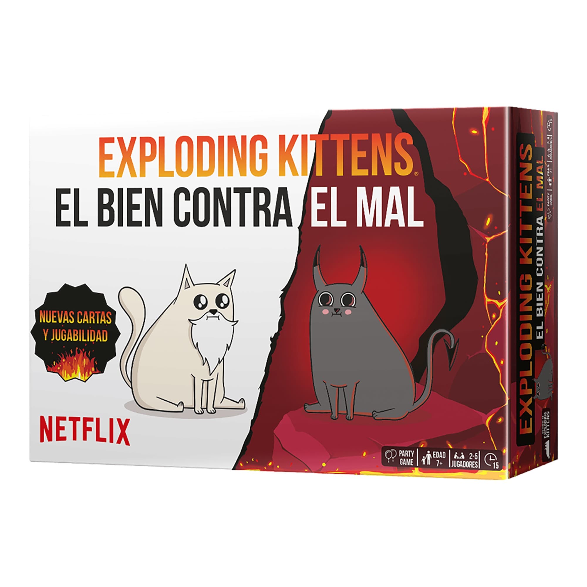 Juego De Mesa Exploding Kittens El Bien Contra El Mal +7