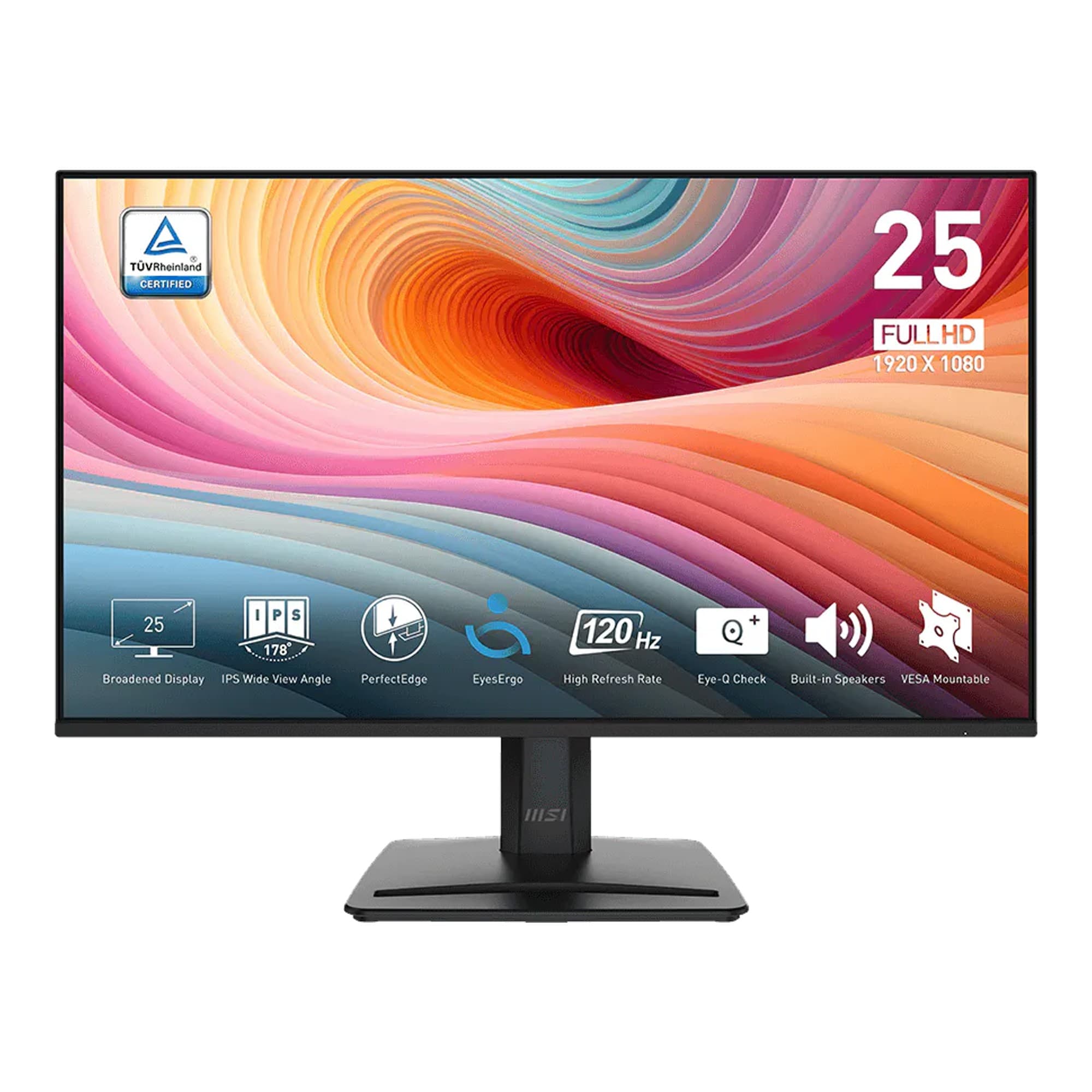 Monitor Plano Msi Pro Mp251 E2 24.5'' Fhd 120hz 1ms-4ms