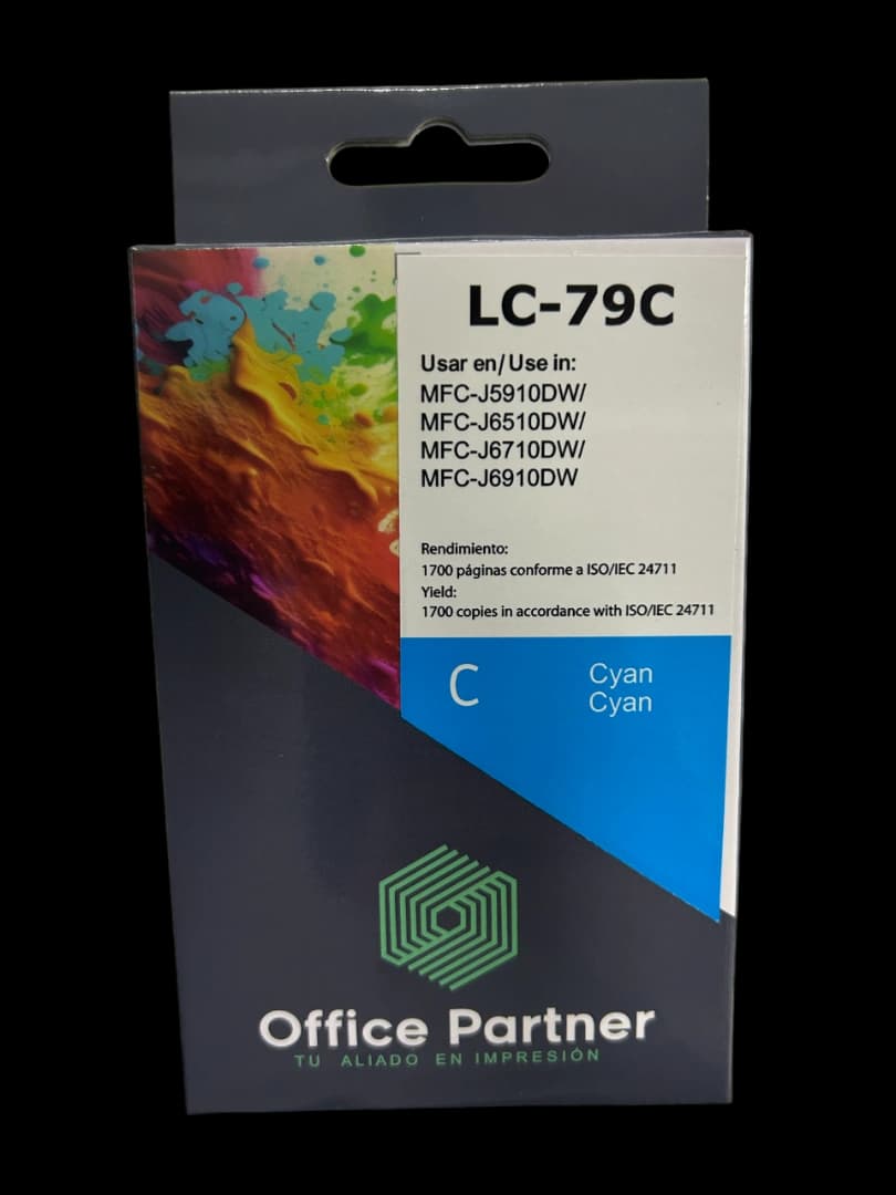 Tinta Office Partner Lc-79c Cyan 1200 Copias Iso