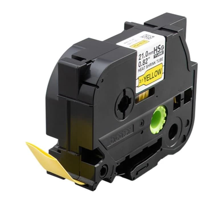 Cinta Brother Termocontraible Negro / Amarillo 24m