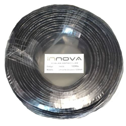 Cable Utp Cat5e Exterior 100m Negro Cca Innova 1408/5e