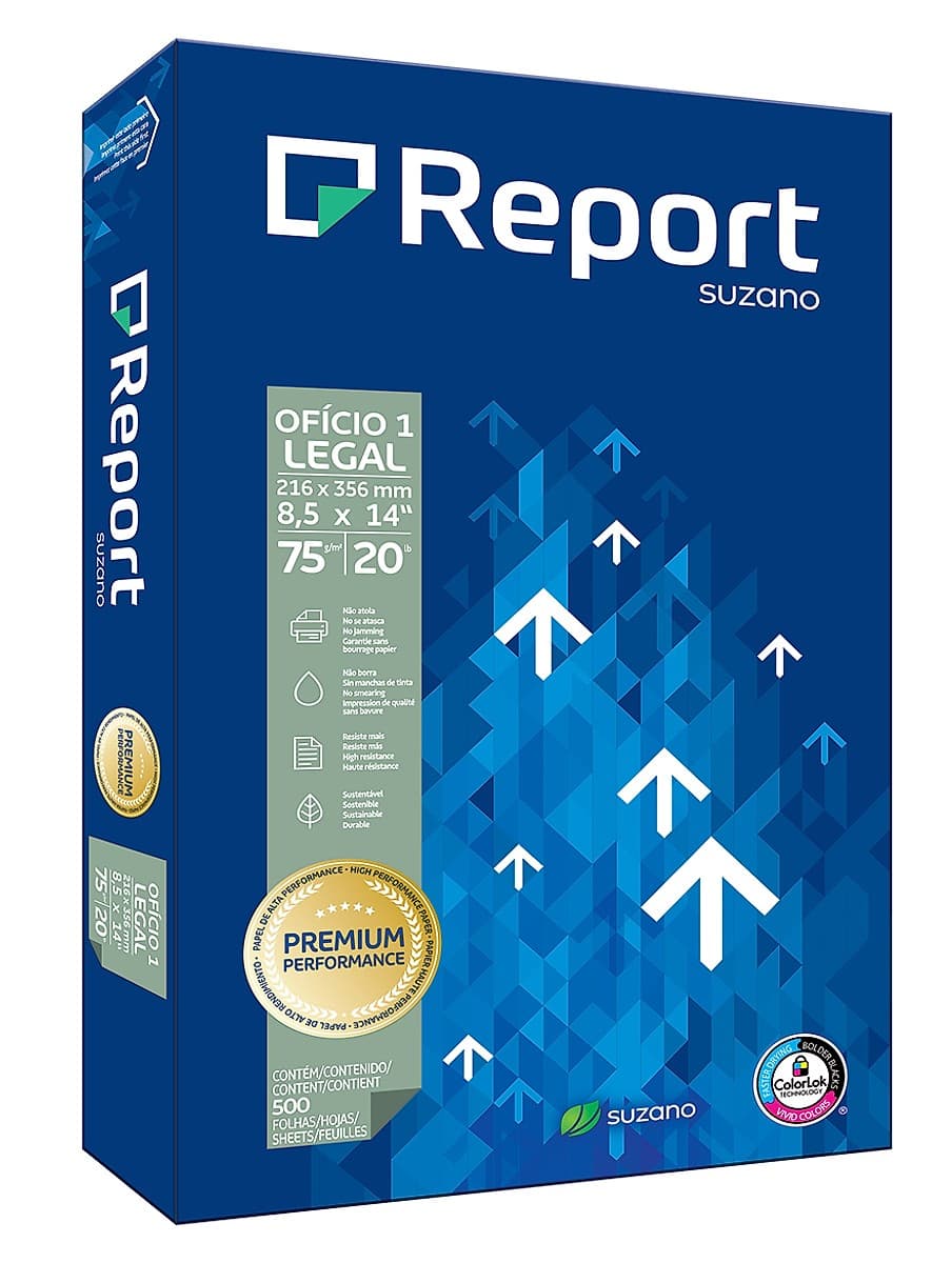 Papel Report Premium Oficio 75 Grs 500 Hjs