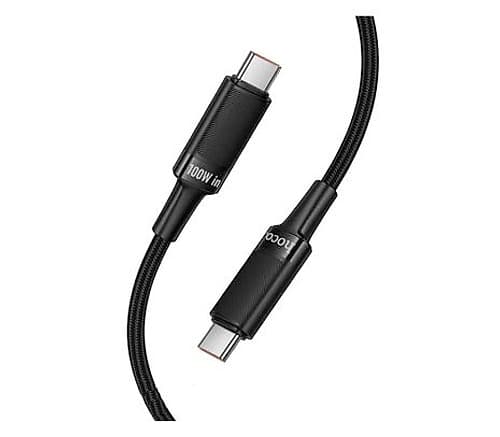 Hoco U153 Cable Extreme Usb-C A Usb-C 100w Black 1.2m