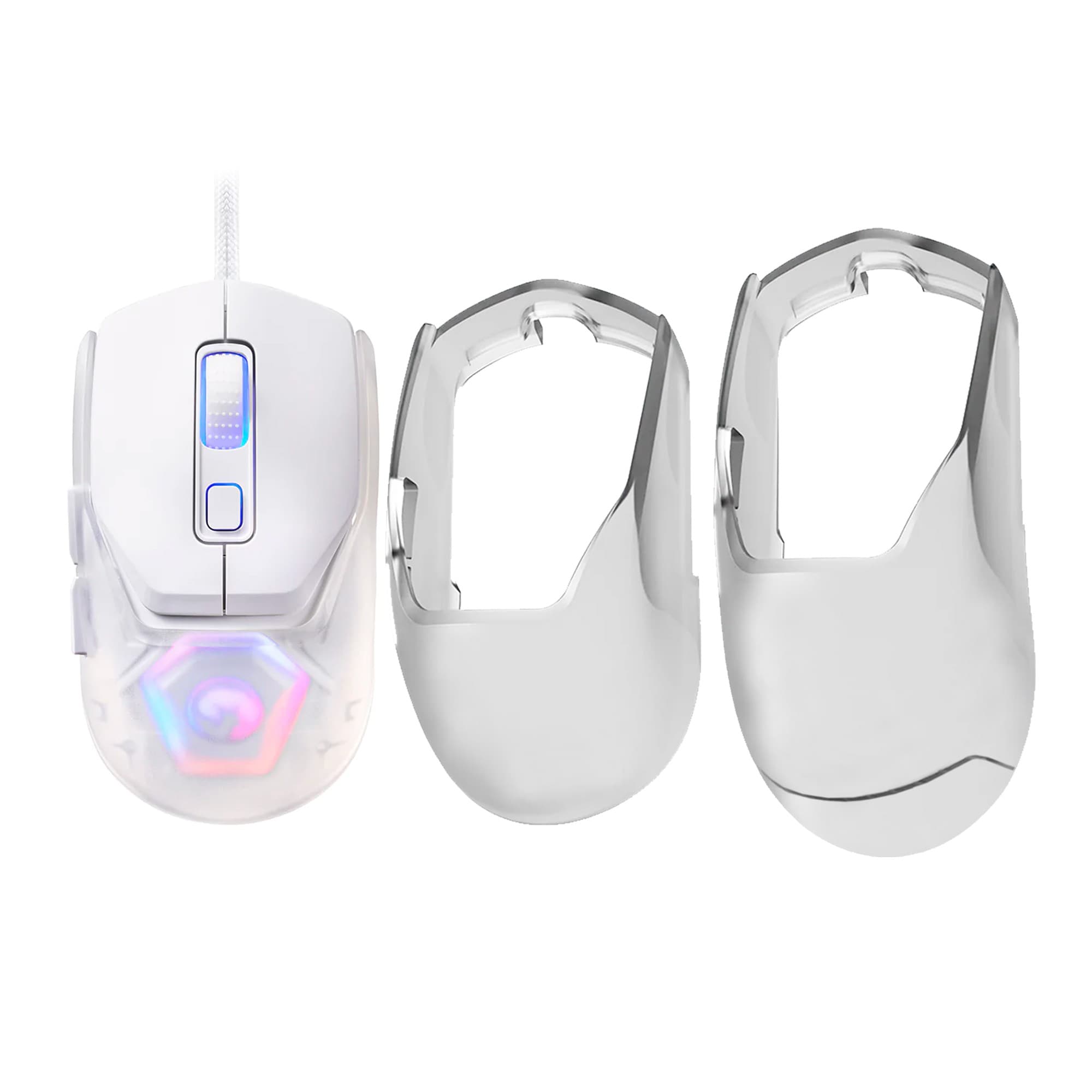 Mouse Gamer Marvo 12000dpi Rgb Puños Intercambiables