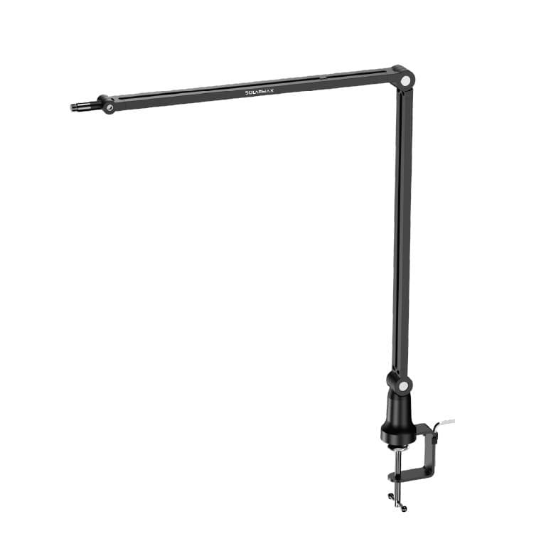 Pc Brazo Microfono Articulado Negro Flsm98b Solarmax