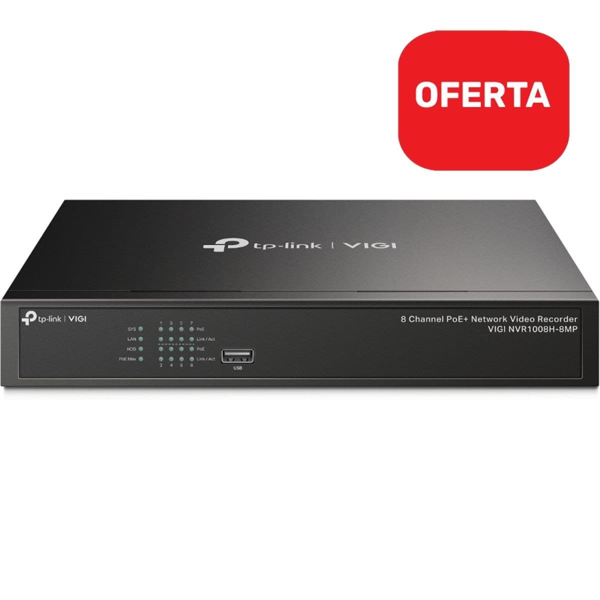 Nvr Tp Link Ip 8 Canales Poe 1008h8mp