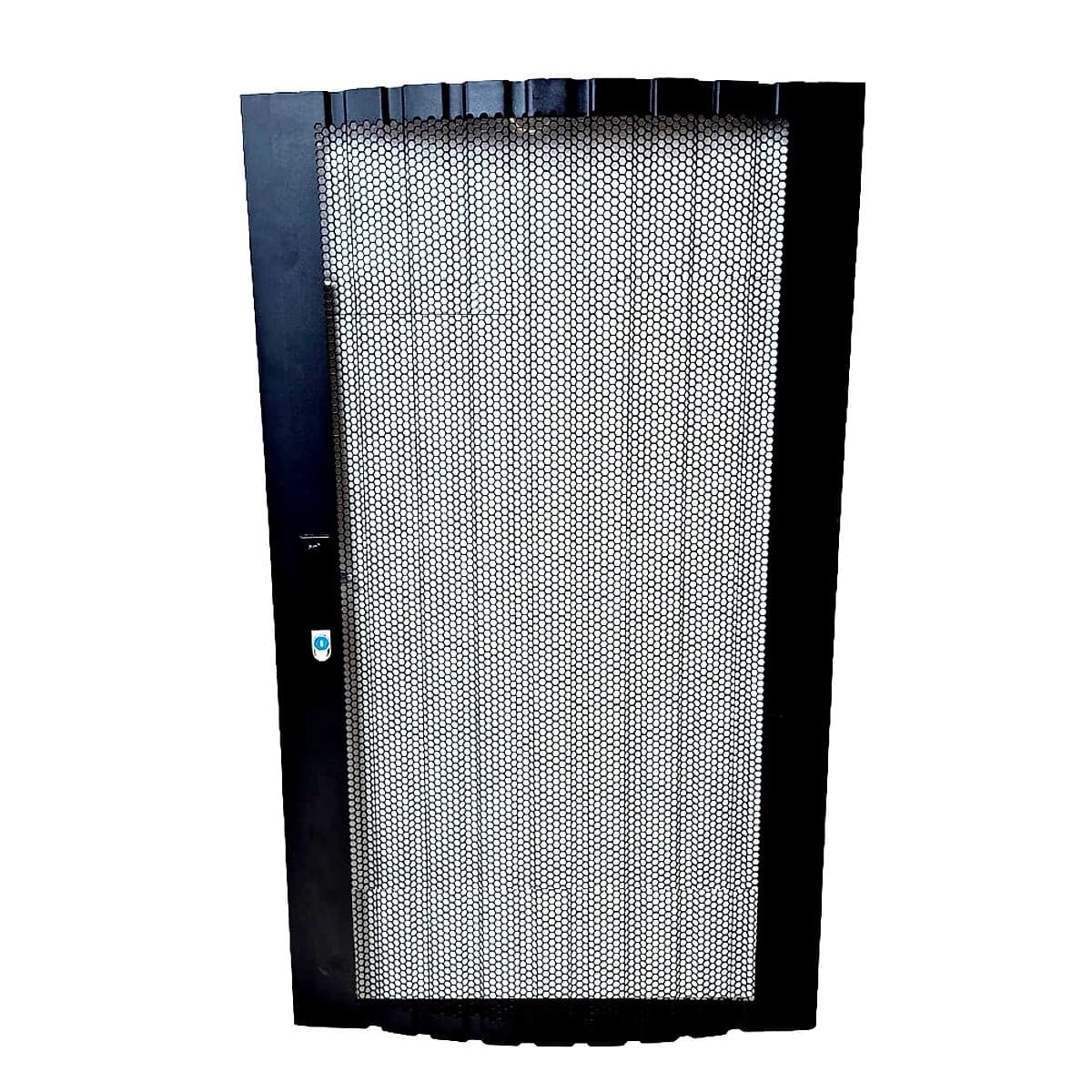 Puerta Hiperventilada Negra Para Rack De 42u Piso De 600