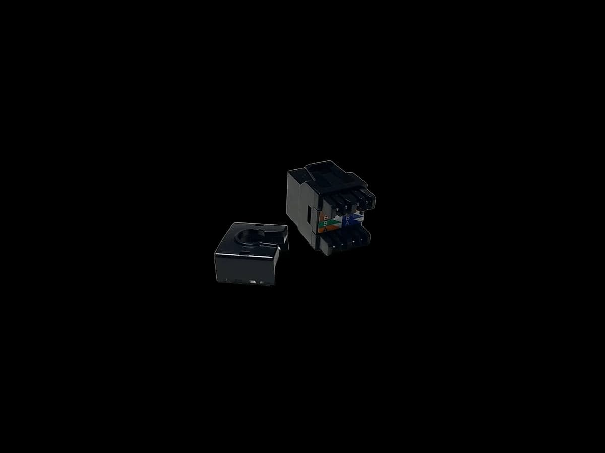 Jack Rj45 Cat6 (110) - Con Led Negro