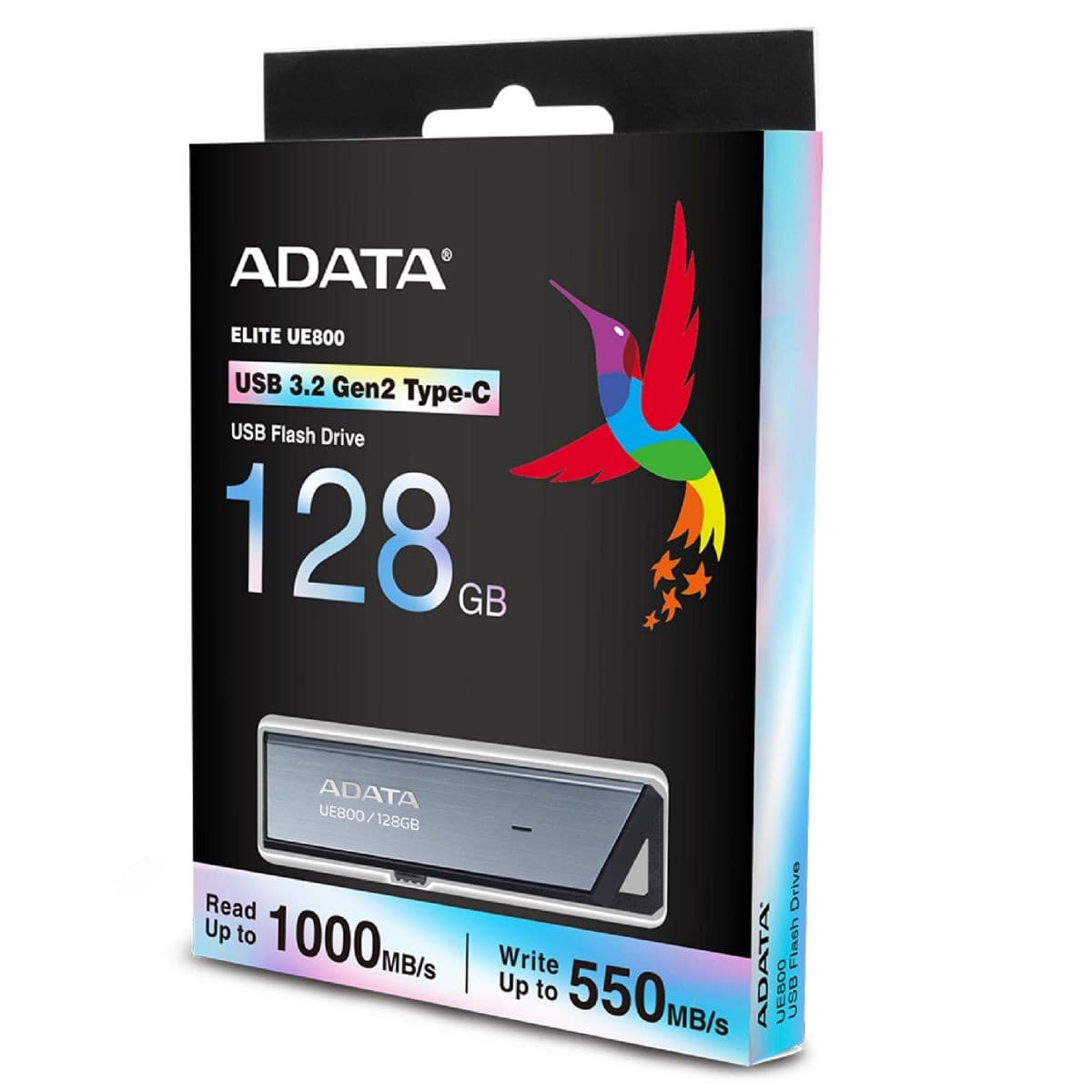 Pendrive Adata 128gb Usb-C Metálico Retráctil