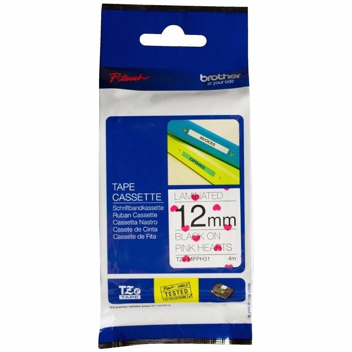 Cinta Decorativa Para Rotuladora Brother Tze-Mpph31 - 12 Mm