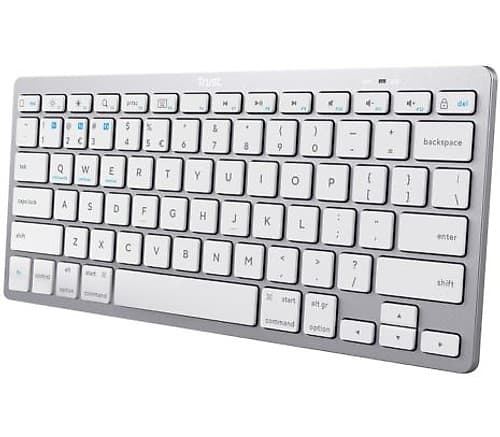 Trust 24654 Teclado Basics Tkl Inal+Bt White