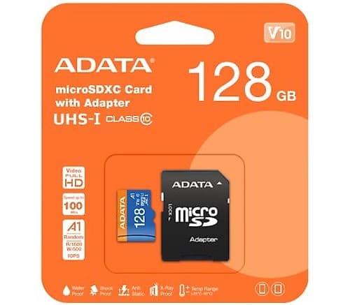 Adata Micro Sdxc Premier 128gb C/Adapt Clase10 Ausdx128guicl