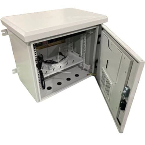 Rack Exterior 9u Gris 600x450 Ip66-Riel Din-Pdu-Ban-Vent