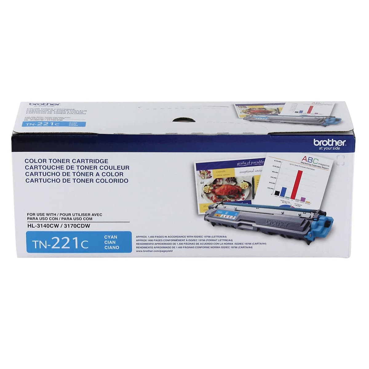 Toner Brother Tn-221 Cyan 1400 Copias