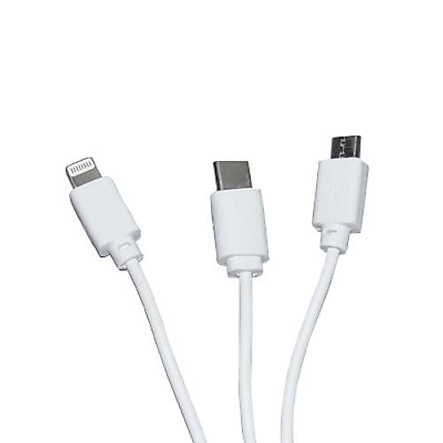 Cable 3 En 1 Usb A - Micro Usb / Usb C / Lightning