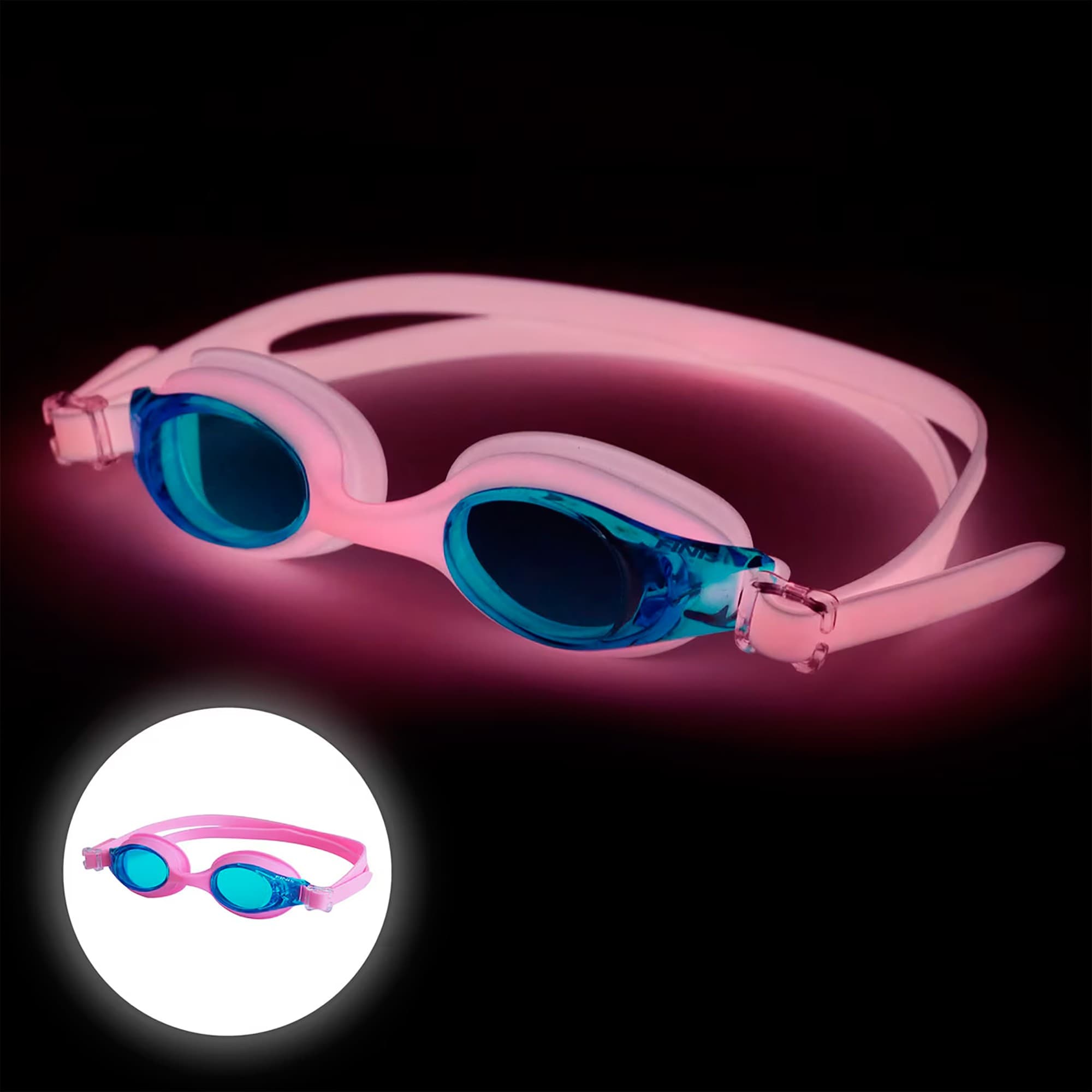 Lentes De Natación Finis Flowglow Niño 4-12 Años