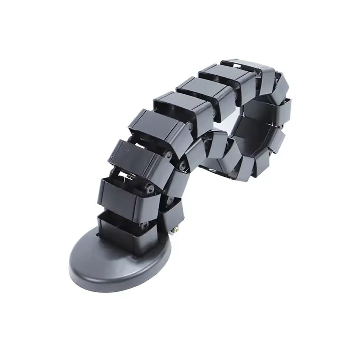 Organizador De Cables Tipo Vertebra 78 Cm - Negro