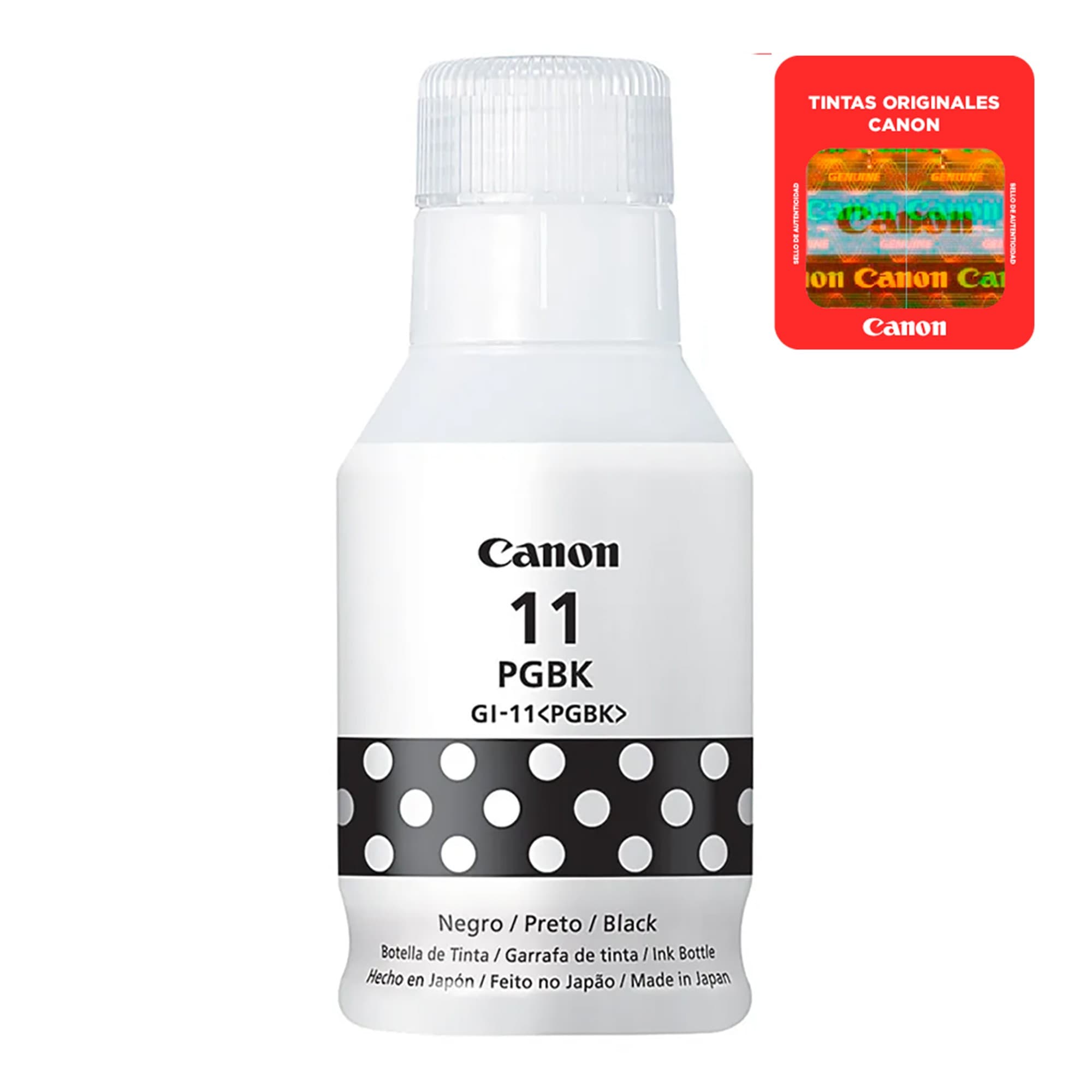 Botella De Tinta Canon Negro Gi-11 Pgbk 135ml