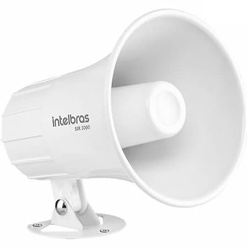 Alarma Sirena Magnetica 120db Blanca Anti-Uv Sir 3000 Intelbras