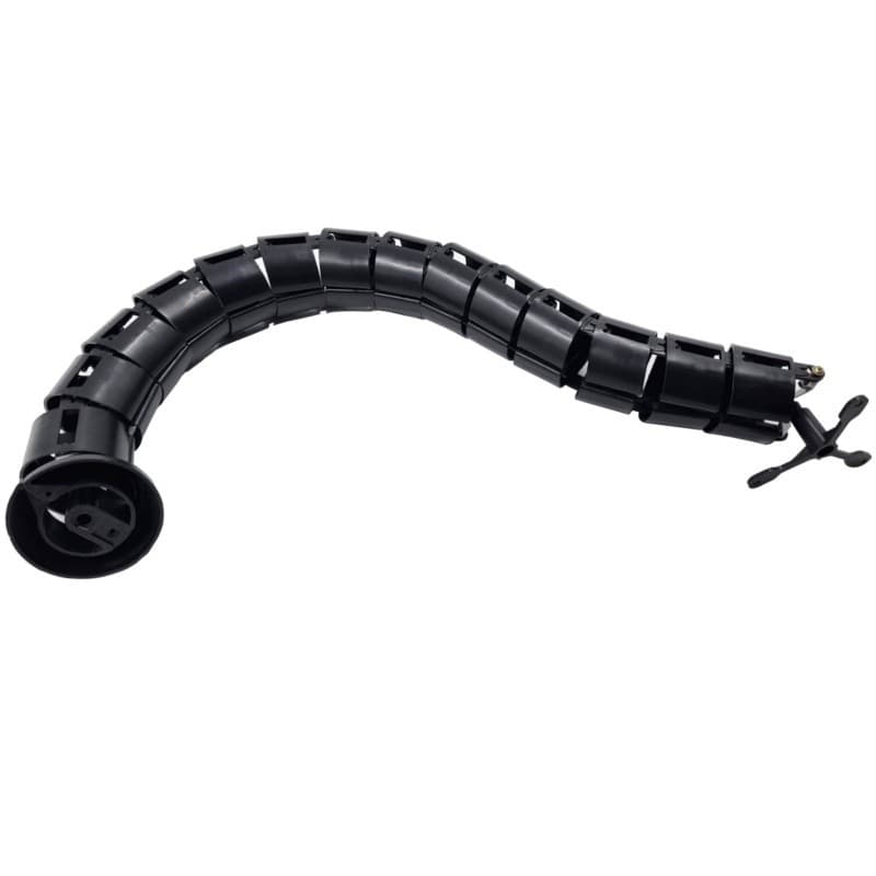 Organizador De Cables Tipo Vertebra 77 Cm - Negro