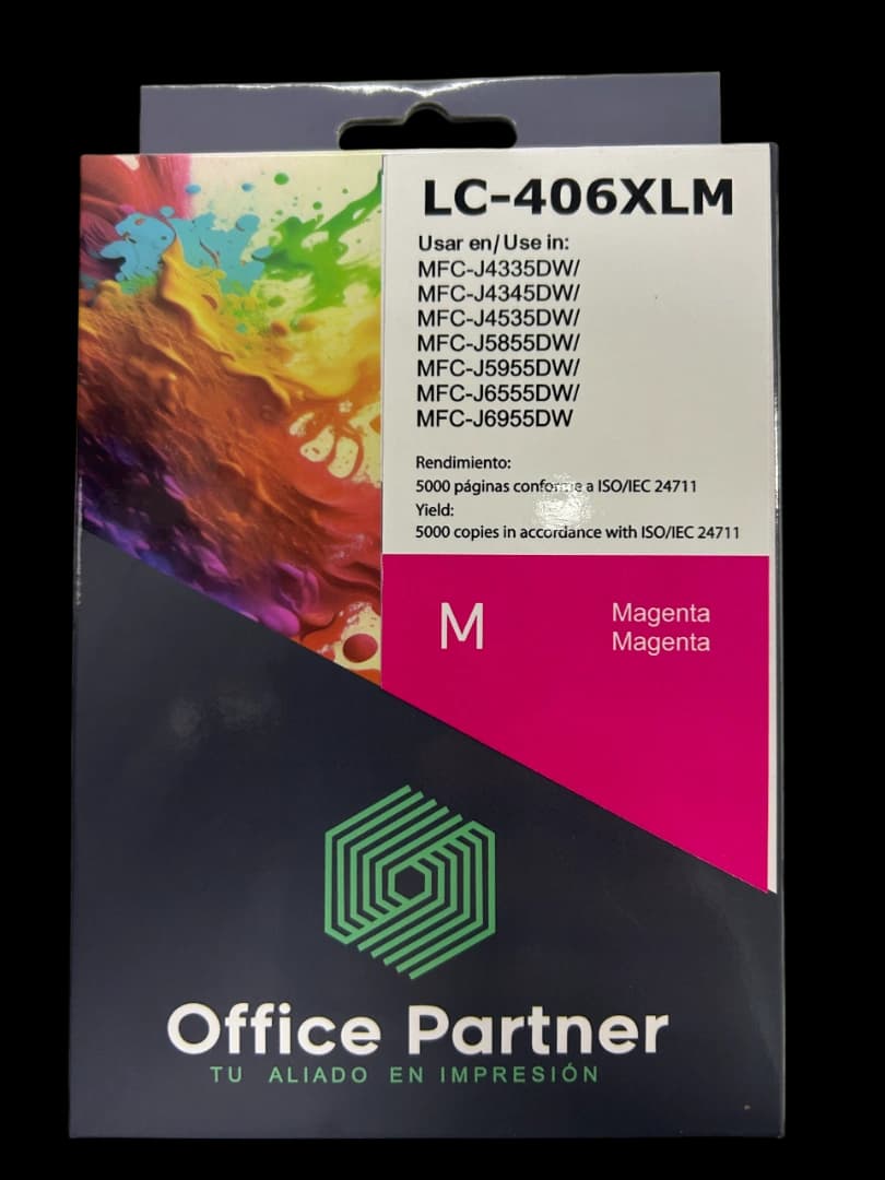 Tinta Office Partner Lc-406xlm Magenta 5000 Páginas