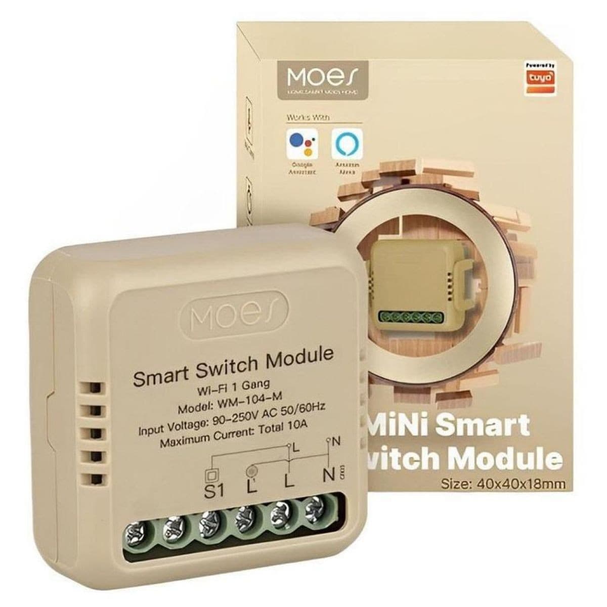 Mini Interruptor Wifi 10a Tuya Smart Moes