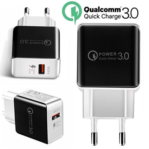 Cargador Usb Hembra Quick Charge 3a Negro Generico