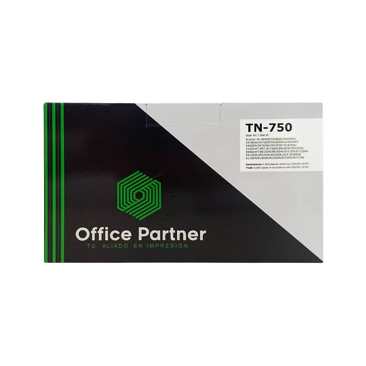 Tóner Office Partner Tn-750 Compatible Con Brother - 8.000 Páginas
