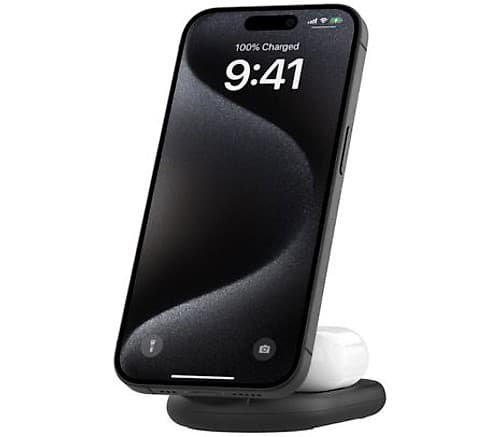 Belkin Wiz028vfbk Soporte Y Cargador Inalambrico 2 En 1 15w Black *