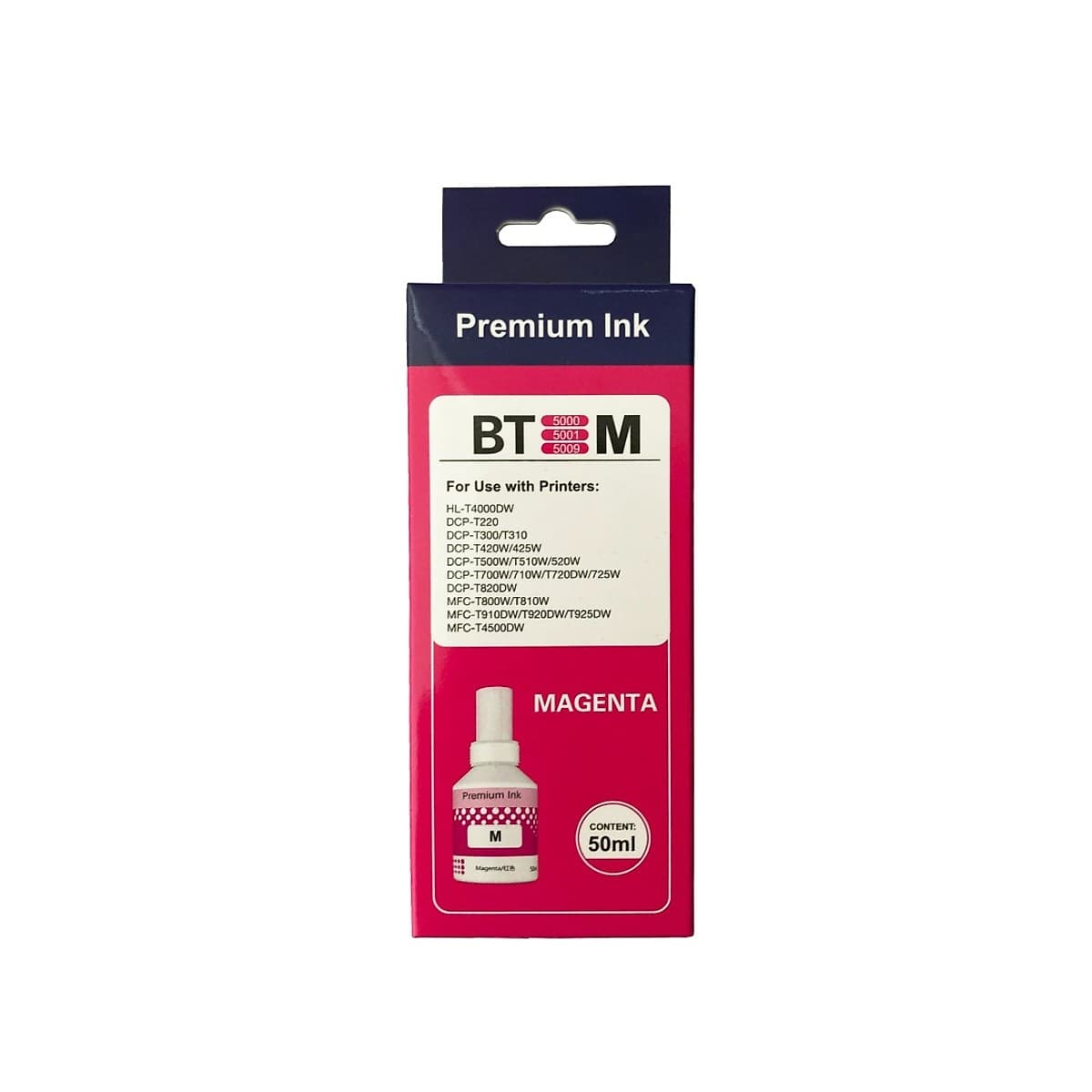 Botella De Tinta Office Partner Para Brother Bt-5001 Magenta