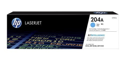 Hp Toner Cf511a Cyan 204a M154/178/180/181 900 Copias (B)