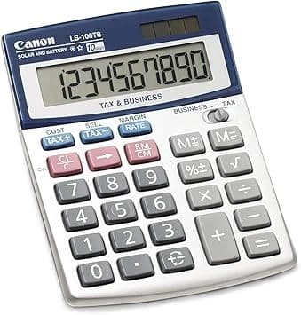 Calculadora De Escritorio Canon Ls-100ts Carga Solar Y Batería