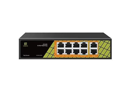 Redes Switch 8p Giga Poe 120w 2p Up Gnt-P1210g7 Genata