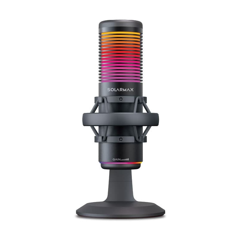 Pc Microfono Streaming Rgb Bi-Modo Lsm98b Negro Solarmax