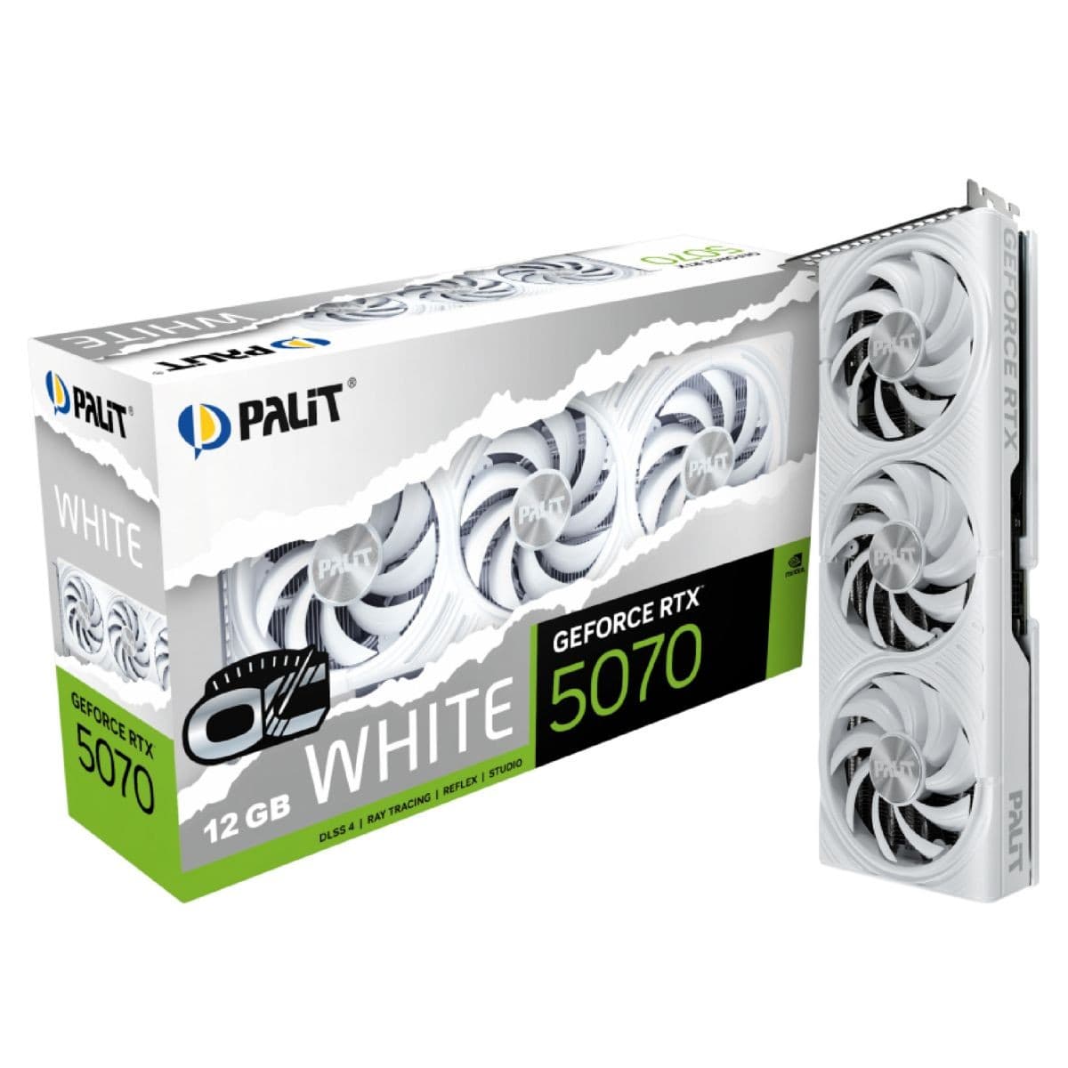 Tarjeta Palit Geforce Rtx5070 White Oc 12gb Gddr7
