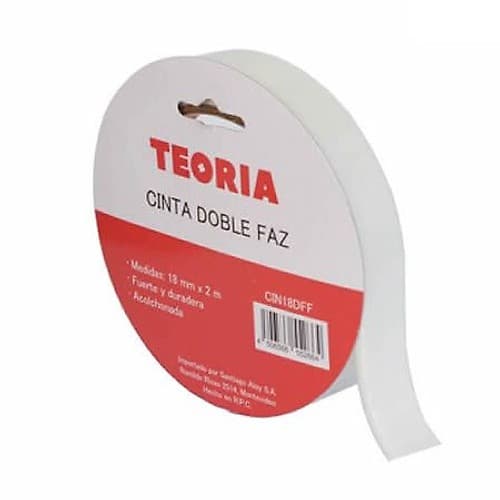 Cinta Doble Faz Foam 24mm X 2m Teoria+