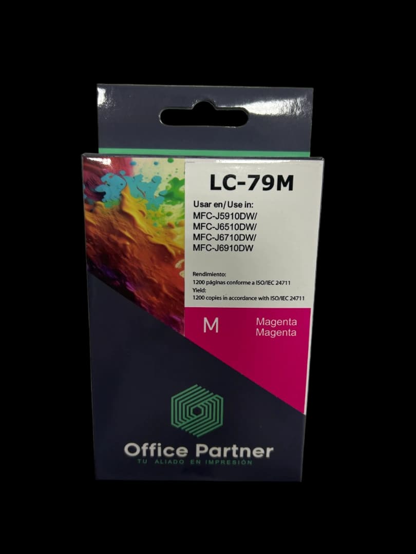 Tinta Office Partner Lc-79m Magenta 1200 Copias Iso