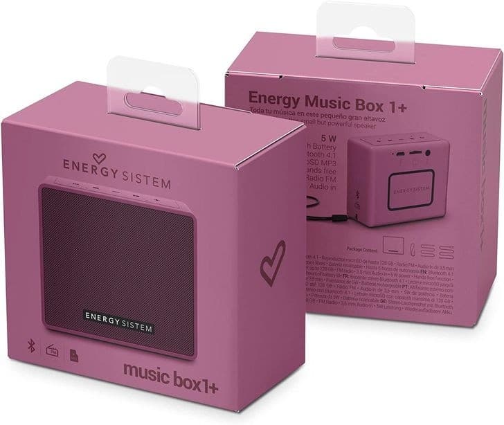 Parlante Portátil Energy Music Box 1+ Bluetooth 5w Rosa