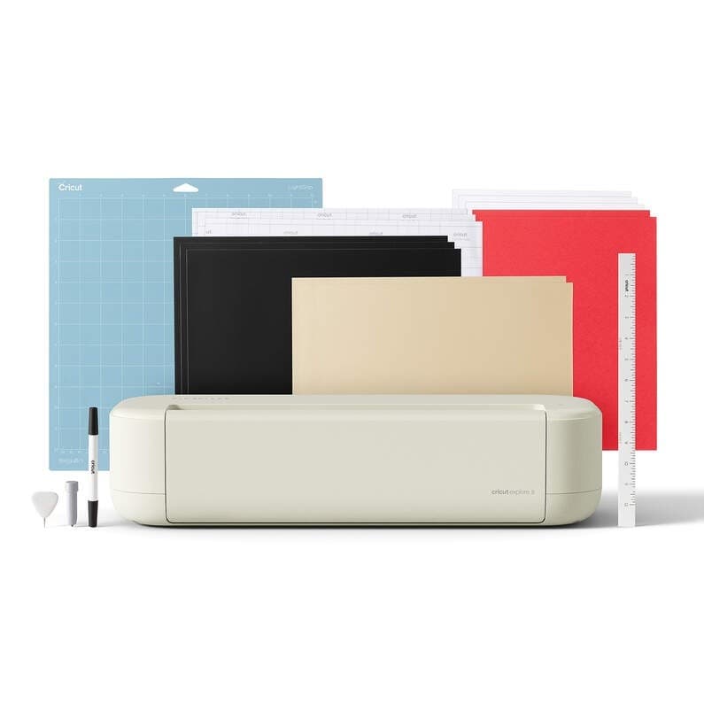 Cricut Explore 5 Kit Deluxe Plotter De Corte Color Perla Conexión Usb-C Y Bluetooth