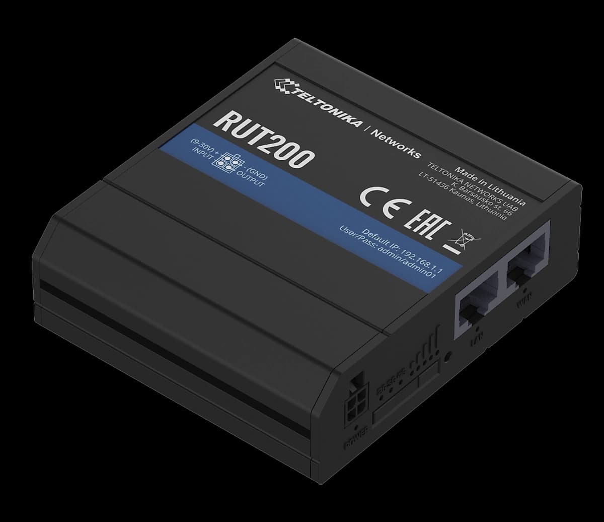 Router Celular Industrial Lte 1gb 1wan Wifi Rut200