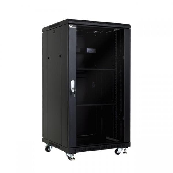 Rack Piso Negro 22u 600x1000x1160 P/Vidrio - No Inc Acc