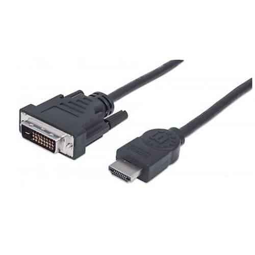 Cable Video Hdmi A Dvi-D M/M 24+1 Pines 1.8m Manhattan